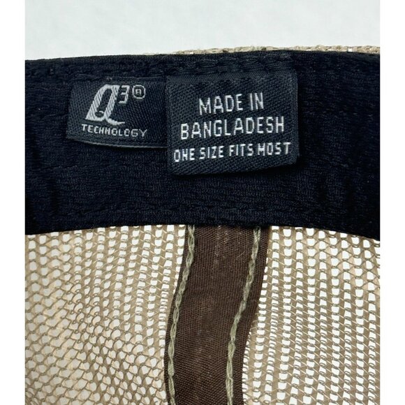 Drake Waterfowl Brown Camo Mesh Trucker Hat Embroidered Logo Adjustable Strap - Picture 8 of 8